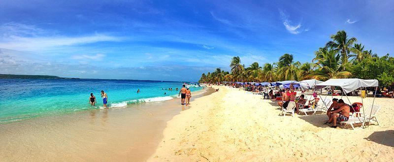 Vista de la playa