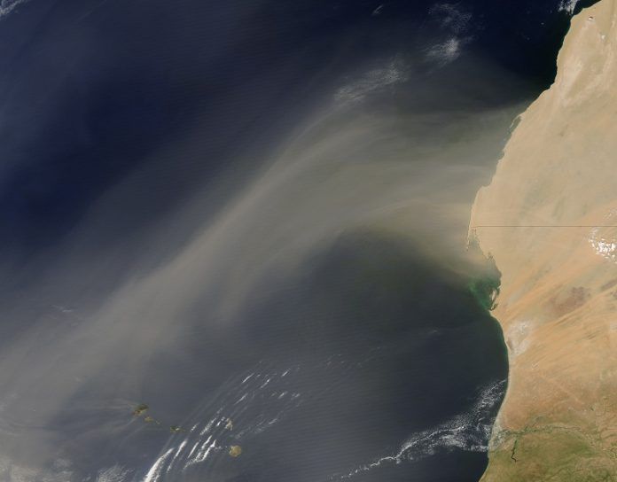 Nube de Polvo del Sahara