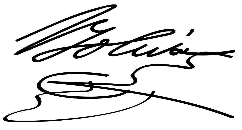 Firma del Libertador Simón Bolívar