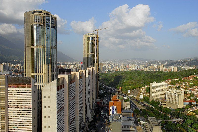 Vista de Caracas y el Parque Centra