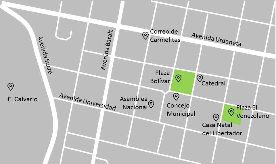 Plano del Casco Histórico de Caracas